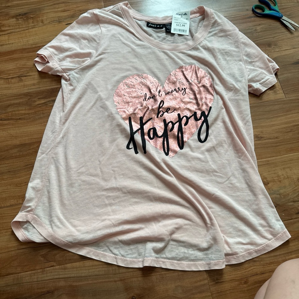 Pink Heart Graphic Tee